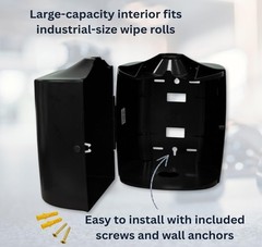 Wall Mounted Gym Wipe Dispenser Commercial Sanitizing Wipes Holder 1500 Count