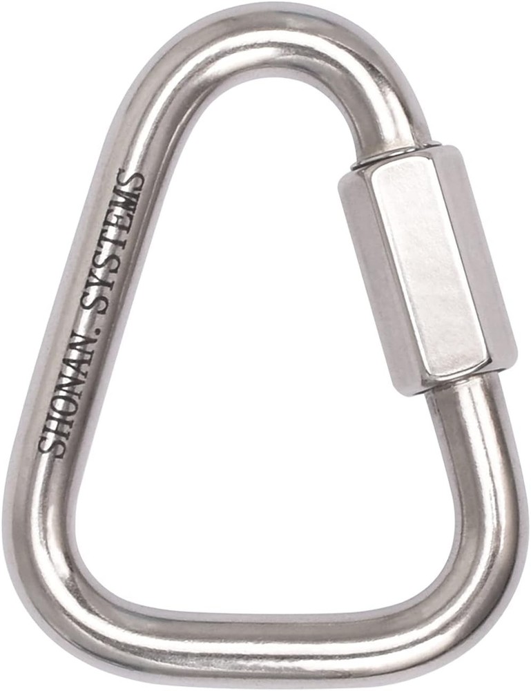 SHONAN Delta Quick Link Large Stainless Steel 4.1 Inch Triangle Chain Links Heav
