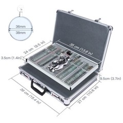 104PCS Optical Optometry Trial Lens Set Metal Rim Aluminum Case