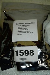 SFPES033022S Syringe Filter, Sterile, 33mm Dia, PES Membrane 0.22μm Pore Q=10