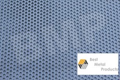 304 Stainless Steel Perforated Sheet 18″x18″ .040 1/8″ Round Holes 33% Open 103