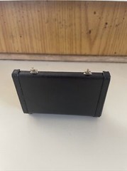 Mini Brief Case Business / Credit Card Holder dark Brown Leatherette 🔥NIB🔥gift