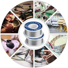 2PCS New 63/37 tin/lead Rosin Core Solder Wire 0.8mm Soldering welding FLUX 50g