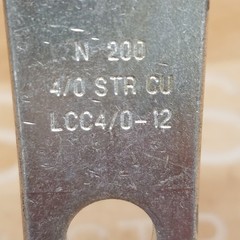 PANDUIT LCC4/0-12-X Comp. Lug, Lug, 4/0, Two 1/2″ Stud, PURPLE DIE P54 (15)