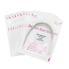 100 Pcs Dental Orthodontic Stainless Steel Recrangular Arch Wire Ovoid Form