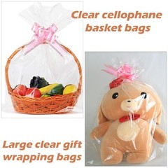 UltraOutlet 14×20 inches Large Clear Resealable Cellophane Bags for Packaging…