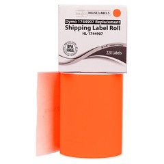 DYMO LW 1744907 ORANGE 4XL 4×6 4″x6″ – ONE (1) Roll All-Purpose Labels FREE SHIP