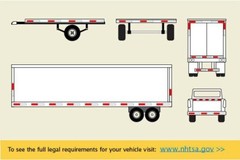 Qty2-Conspicuity Tape 2”x150’ Approved DOT-C2 Reflective Trailer Red White
