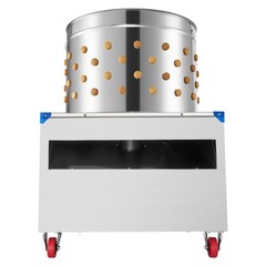 Uimoso 23.6″ Electric Poultry Plucker Machine 2200W, 275RPM, 119 Fingers,Wheels