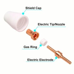 Cutter Consumables Fits Cut40 Cut50 with Cutter Torch Pt31 Lg40 fo