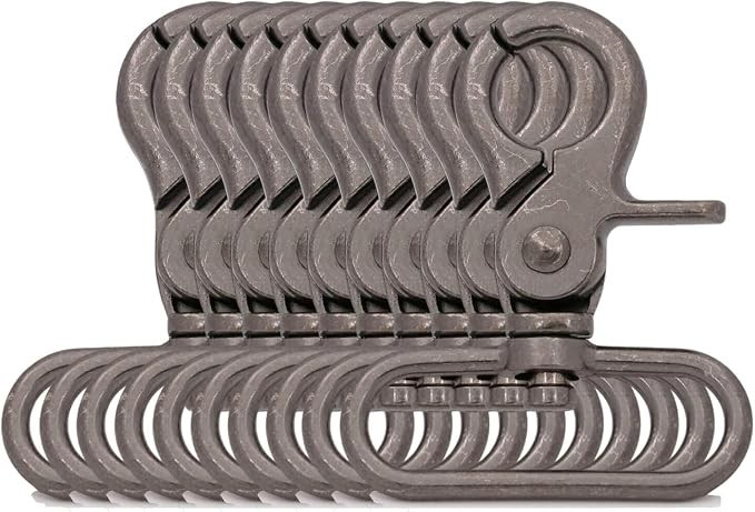 10 Pack 1-1/2” Swivel Trigger Snap Hook Lobster Claw Clasp Spring Loaded