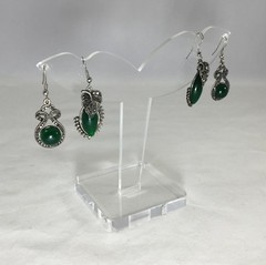 Clear Acrylic Plexiglass Earring Jewelry Stand Countertop Display 11620-11