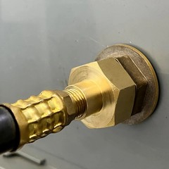 Garden Hose Thread Connector Adapter 1/4″ NPT to 3/4″ GHT Female Brass Garden Ho