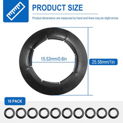 Push Nuts for Dolly Wheel Lock Washers, Hard-To-Find Spring Steel Push-On Pushnu