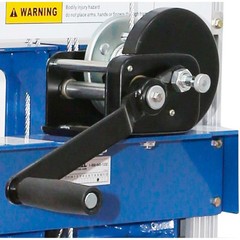 Global Industrial Lightweight Hand Operated Lift Truck 400 Lb. Capacity Straddle