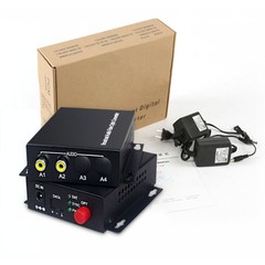 2 Audio Over FC Fiber optic Extender Converters for Broadcast system (Tx/Rx) Kit