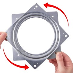 6″ Lazy Susan Turntable 500 LBS pounds Steel Ball Bearing 6 Inch, Silver