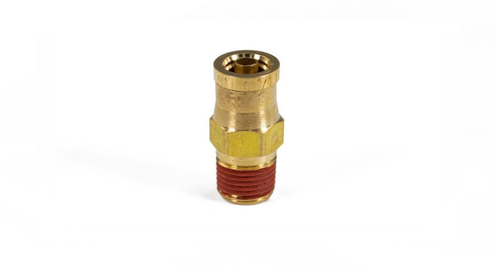 1/8″ Male NPT to 1/4″ Push to Connect Brass Fitting – Accepts 1/4″ Air Line