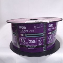 Southwire RG6 Coaxial Cable 250 FT 18 AWG Copper Clad Steel