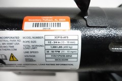 Thern 3CP1S-AFS Electric Winch 35-50fpm 1000lb 115v-ac