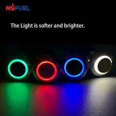 19mm Waterproof LATCH ON/OFF Stainless Steel Push Button Switch 12V LED