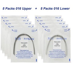 100Pcs Dental Orthodontic Arch Wire NiTi Ovoid Round Rectangular 012-020 U/L