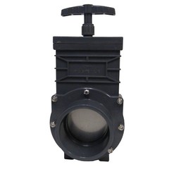 New 4″ (Slip X Slip) Sch 80 Gate Valve SS Splashboard, Nuts & Bolts
