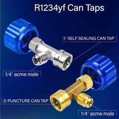 R1234yf Refrigerant Can Tap with Valve Core Removal for Auto AC Systems