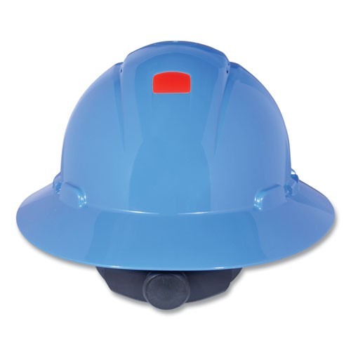 3M SecureFit H-800 Full-Brim Hard Hat with UVicator, Blue, One Size Fits Most