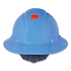 3M SecureFit H-800 Full-Brim Hard Hat with UVicator, Blue, One Size Fits Most