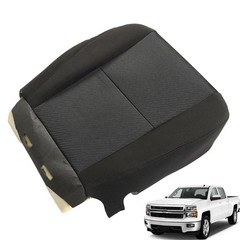 Front Driver Bottom Cloth Seat Cover with Foam Cushion for Silverado 2007-2014