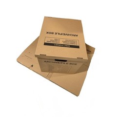 50 – Pack 18x15x14 Medium Standard File Storage Moving Box with Lid…