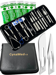Premium 34 pcs Minor Surgery Set Surgical Instruments Kit Stainless Steel W/Case