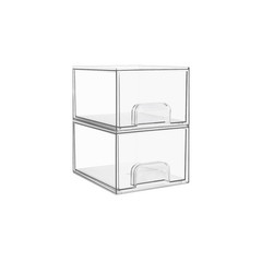 Stackable Plastic Storage Drawers Acrylic Makeup Organizer Bathroom Vanity Bins