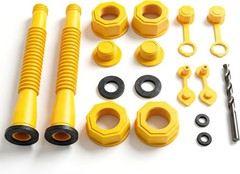 Gas Can Spout Replacement Kit (Two Pack) Universal Nozzle for 1 2 5 Gallon Ga