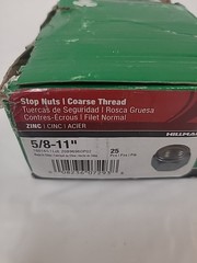 Hillman 5/8 In. 11 tpi Steel Course Thread Nylon Insert Lock Nut (25 Ct.) 180165