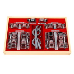 104 Pcs Trail Lens Set Optical Trial Lens Metal Optical Case Optometry Frame Rim