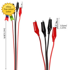 4 Groups 1M Alligator Clips Test Leads Jumper Wires for Electrical Testing
