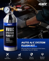 AC Flush Kit HVAC Flush Tool Canister 33.5 oz Stainless Steel Automotive