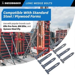 Sandbaggy Long Wedge Bolts For Concrete Forms – Standard Steel/Plywood Forms