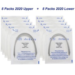 100PCS Dental Orthodontic Arch Wire Niti Round Rectangular Ovoid Natural 16X22