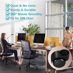 Stemless Office Chair Casters 2in Silent Rolling Wheels Replacement 5PCS Set New
