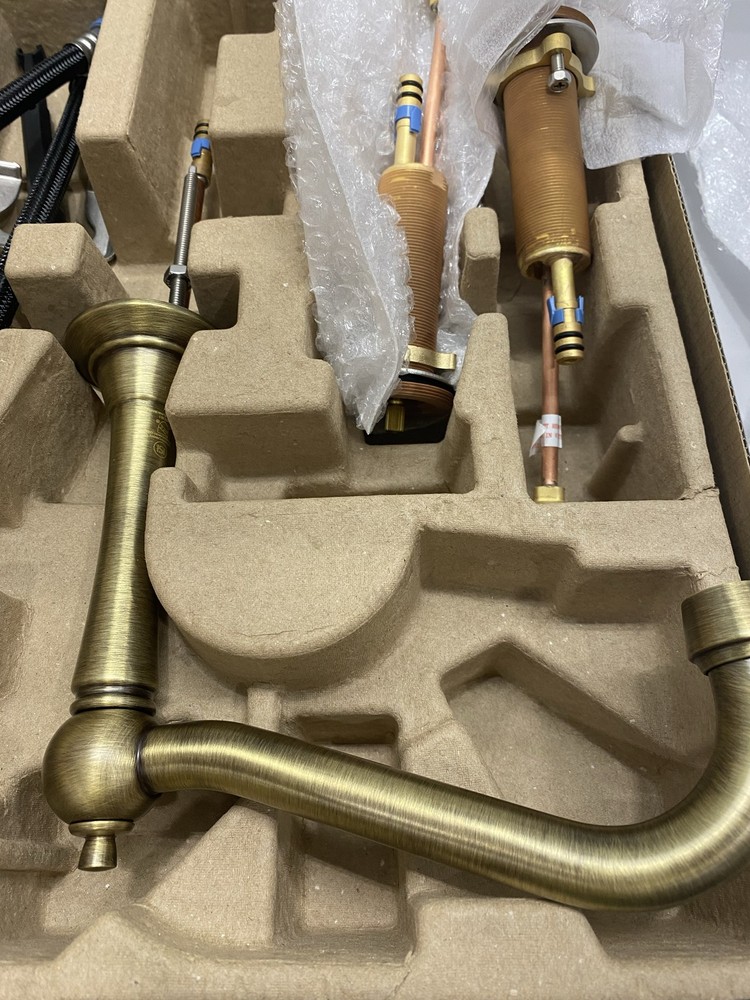 Signature Hardware Marceau 1.2 GPM Widespread Bathroom Faucet SHMA449002AGBR