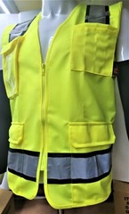 FX Two Tone Blue Safety Vest with 4 Front Pocket XSmall to 3XL
