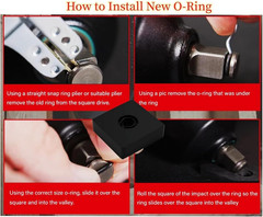 (3+3Sets) 1/2� and 3/8″ Impact Retaining Ring Clip Impact Friction Ring with …