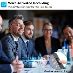 64GB Magnetic Digital Voice Recorder – 40 Hours Continuous Recording