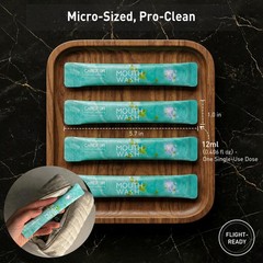 Mouthwash Travel Size Portable Packets to Go, Alcohol & Fluoride Free Fresh M…