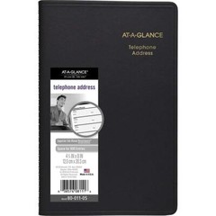 Black Classic Telephone Address Book Wirebound 800 Entries 4×8 Inches