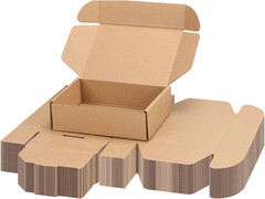 7x5x2 inch Shipping Boxes Bulk 40 Pack Brown, Tab Lock Tuck Top Mailer Boxes for