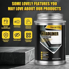 Ultimate Headliner Repair Glue: Waterproof, Eco-Friendly with Built-In Brush